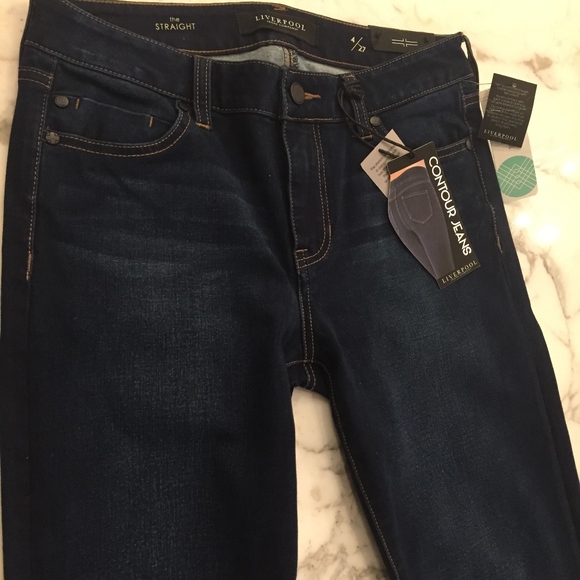 liverpool collen straight leg jean